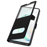 Case for Samsung Galaxy Note 10 Lite Case Dual Window Video Stand Black