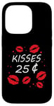 Coque pour iPhone 14 Pro Bisous 25 Cents Love Heart Funny Valentines Day