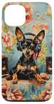 Coque pour iPhone 13 MinPin Miniature Pinscher Mélomane Peinture Chien