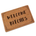 HUANGDANSEN Doormat Welcome Mat Letter Printing Rubber Door Mat, Entrance Door Mat, Outdoor Non-Slip Bathroom And Kitchen Floor Mat