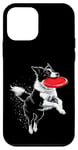 Coque pour iPhone 12 mini Champion Border Collie Frisbee