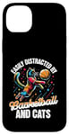 iPhone 14 Plus Love Cats and Basketball - Easily Distracted Case