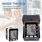 Wrist Blood Pressure Monitor Portable Smart Digital Automatic BP Monitor Wi HS