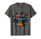 Scary Halloween Bat Witch Hat Costume Spooky Season T-Shirt