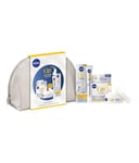 NIVEA Q10 Trousse Anti Rides Power (1pce), Trousse de toilette Combleur de rides & Soin de jour FPS30, Routine visage anti rides, Coffret cadeau crème hydratante visage Q10 Pur & Acide Hyaluronique