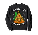 Oh Pizza Tree Christmas Food Lover Christmas Pizza Tree Sweatshirt