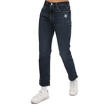 Levi's Womenss Levis 501 Crop Salsa Authentic Jeans in Denim - Blue - Size 28W/28L