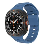 MoKo Bracelet Sport Compatible avec Samsung Galaxy Watch Ultra 47mm (2024) pour Hommes Femmes, Bracelet de Remplacement en Silicone Souple et Étanche, Bleu