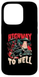 Coque pour iPhone 14 Pro Highway to Hell - Bold Urban Graffiti Esthétique