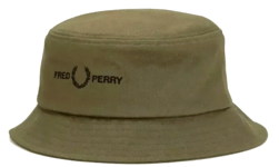 New BNWT Fred Perry Green Bucket Twill Hat - Sz Medium - £29.95 & Free Post