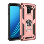 Samsung Galaxy A8 2018      Military Armour Case    RoseGold