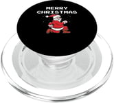 Joyeux Noël avec Running Santa Funny PopSockets PopGrip pour MagSafe