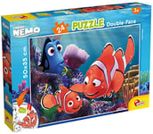 Liscianigiochi DF Plus Finding Nemo/Finding Dory Enfants, 86481, DISNEY Puzzle Double Face 24 pièces NEMO