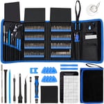 Jeu de tournevis électroniques de précision 142 pièces avec kit d'outils de réparation magnétique 120 positions pour iPhone, MacBook, ordinateur,