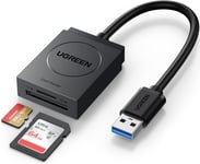 Lecteur Carte SD USB 3.0 MicroSD Adaptateur 5Gbps Accès Simultané 2 Cartes 2To