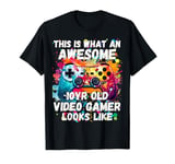 Gaming Vintage 10th Birthday 10 Ten Year Old Boy Girl Gamer T-Shirt