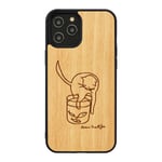 MAN&WOOD suojakuori Apple iPhone 12/12 Pro - Cat With Red Fish