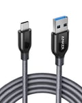 Anker Powerline USB C to USB 3.0 Cable 6ft High Durability for Galaxy Note 8, S8, S8+, S9, iPad Pro 2018, MacBook, Sony XZ, LG V20 G5 G6, HTC 10, Xiaomi 5 and More