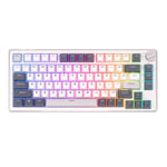 Mechanical Keyboard Royal Kludge Rkh81 Rgb, Sky Cyan Switch (white)