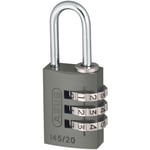 ABUS 46576 145/20 20mm Aluminium Combination Padlock Titanium