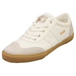 Gola Badminton Mens Off White Casual Trainers - 11 UK