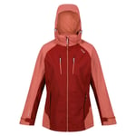 Regatta Womens/Ladies Calderdale IV Waterproof Jacket (Rumba Red/Mineral Red) material_polyester - Size 14 UK