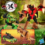 Jurassic Park Transformers Mash-Up Tyrannocon Rex and JP93 set by Hasbro