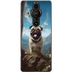 Kännykkäkuori Sony Xperia Pro-I-laitteelle, jossa on Iloinen Koira kuvio