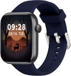 Montre Connect¿¿E Pour Homme Femme, 1,85"" Avec R¿¿Ponse/Appels, 140 Sportive Smart Watch Avec Podom¿¿Tre, Sommeil/Cardiofr¿¿Quencem¿¿Tre/Spo2, ¿¿Tanche Ip68 Smartband Pour Android Ios