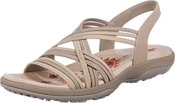 Skechers Reggae Slim - Simply Stretch - Strappy Gore Open Toe Sling Back Sandal