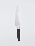 John Lewis ANYDAY Soft Grip Stainless Steel Santoku Knife, 17.8cm