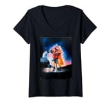 Back To The Future Time Travel Movie Poster T-Shirt avec Col en V