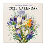 Grupo Erik Wall Calendar 2025 - Flowers | 12" x 12" Square Calendar 2025, Wall Planner 2025, Family Planner Calendar 2025 | Flower Calendar 2025, Botanical Calendar 2025