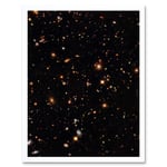 Hubble Space Telescope Image A Look Into The Universe's Past Ultra Deep Field Near Infrared View Of Distant Galaxies Billions Of Light Years Away Art