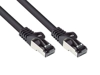 Good Connections® SmartFLEX Cat.6A Industrial (PUR) - 7.5 m - Highly Flexible 10-GIGABIT - Copper Conductor/CU - Oil and UV Resistant, Drag Chain Suitable - S/FTP, PiMF - Halogen-Free (LSZH) - Black