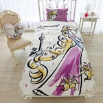 Tangled Rapunzel Disney Princess Bed Pillow Watercolor Art Cover 3 Set Single