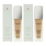 Elizabeth Arden Womens Flawless Finish 430W Tan Warm Yellow Foundation 30ml X 2 - One Size