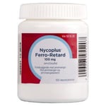 Nycoplus Ferro-Retard depottablett 100mg Jern Kosttilskudd Mineraler