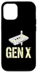 Coque pour iPhone 12/12 Pro Gen X Crayon cassette rétro nostalgique analogique