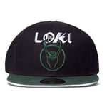 MARVEL COMICS Loki Logo Snapback Baseball Cap