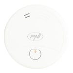 PNI Détecteur de fumée PNI-A024 A024 avec Wi-FI, contrôle Depuis l'application Intelligente Tuya, Alimentation par Batterie 9 V, 85 DB, sonore et visuel, Alarme silencieuse, Blanc, 105 x 105 x 45 mm