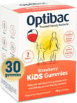 Kids Probiotic Gummies 30 Vegan - Vitamin D & Calcium for Gut Health Support