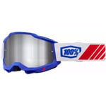 Goggles 100 - Accuri 2 blå matt one size silikonfodrad rem