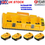 For DeWalt DCB104 18V 54V Li-Ion XR 4 Port Fast Battery Charger / 6.0Ah Battery