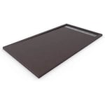 120X90 cm Receveur de douche en résine extra-plat avec cadre Marron 120 X 90 X 6 cm