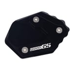 DTOYZ / FIT pour - B M W/R 1200 GS LC R1200GS R1250GS R 1200GS Adventure 2013-2018 CNC Kick Kickstand Plaque De Support Plaque De Support (Color : Black)