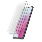 Hama Lot de 3 films de protection en verre trempé pour Samsung Galaxy A54 5G avec dureté 9H anti-rayures et anti-chocs Verre de sécurité trempé classe 7 + aide au montage Transparent