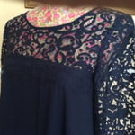 Monsoon Navy Blue  Lace Abigail Dress Size 8 Party Wedding  Bnwt