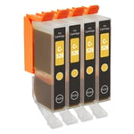 4 Yellow Ink Cartridges for Canon PIXMA MG5250 MG5300 MG5320 MG5350 MG6150