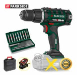 Parkside 20v Cordless Drill Set With Bits & Storage Carry Case BARE UNIT (NEW)